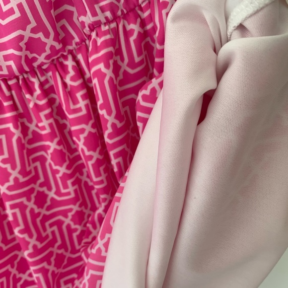 EVERLY Fit & Flare Sleeveless Mini Dress Pink Medium - Picture 9 of 10